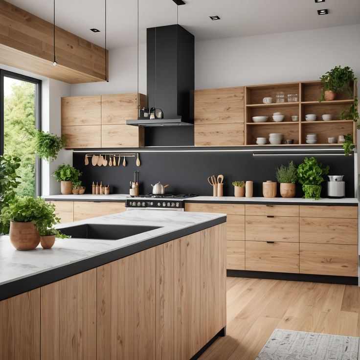 Острівна кухня з масиву дерева: простір для креативності та спілкування